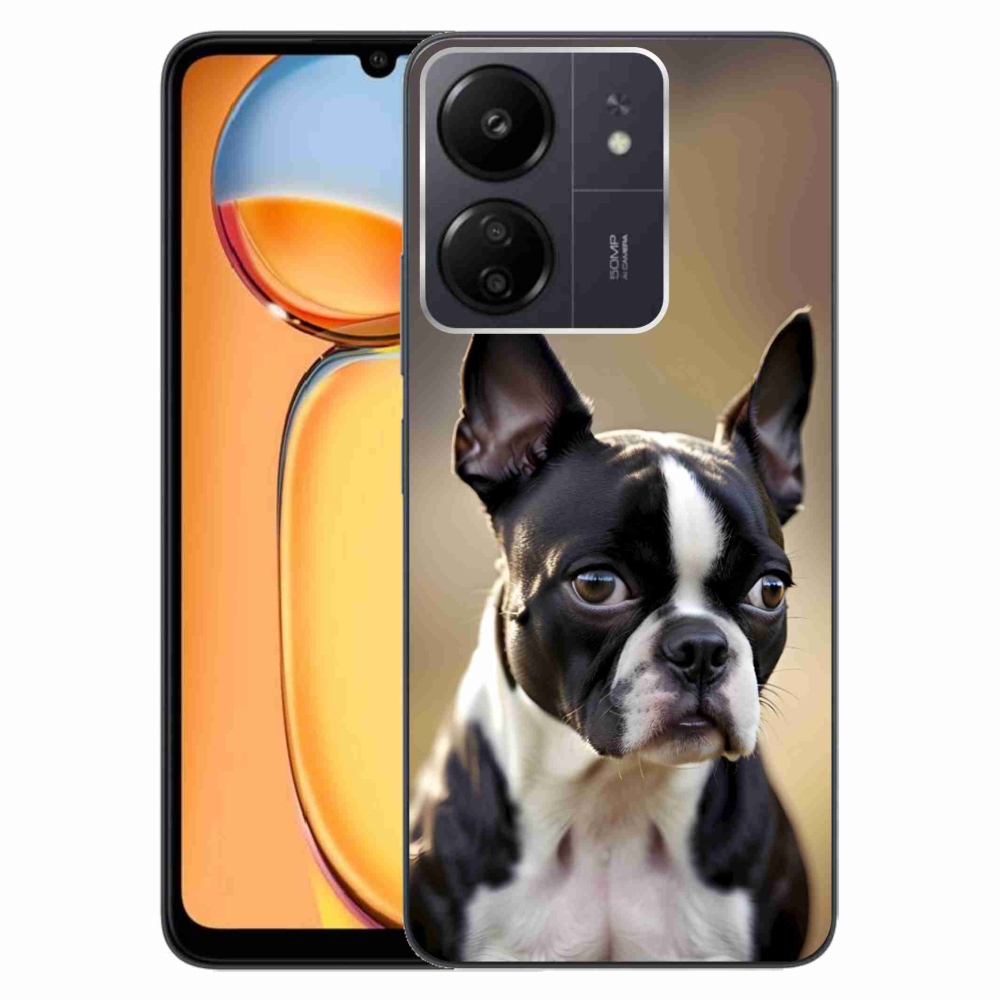 Gélový kryt mmCase na Xiaomi Poco C65/Redmi 13C - bostonský teriér