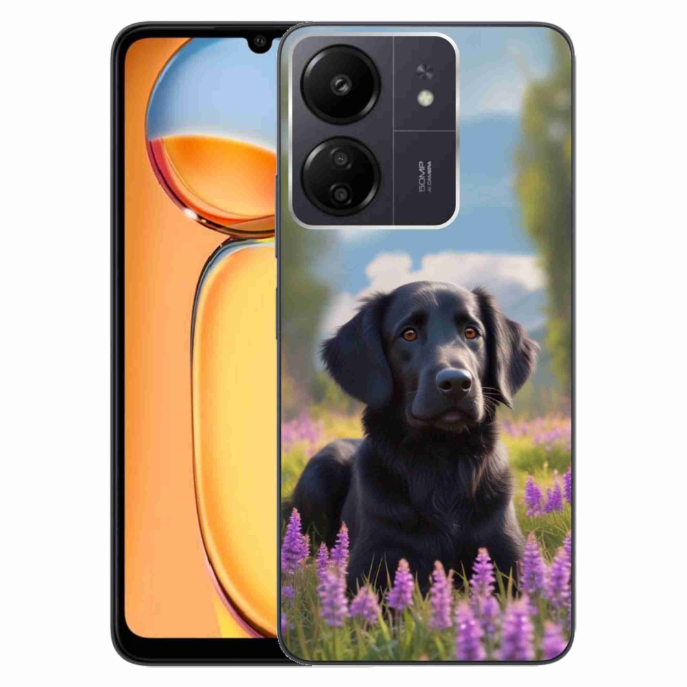 Gélový kryt mmCase na Xiaomi Poco C65/Redmi 13C - elegantný čierny retriever