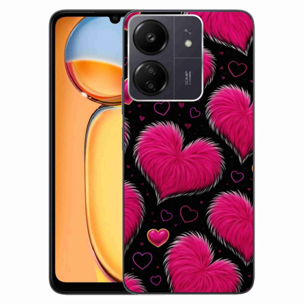 Gélový kryt mmCase na Xiaomi Poco C65/Redmi 13C - hebké srdce