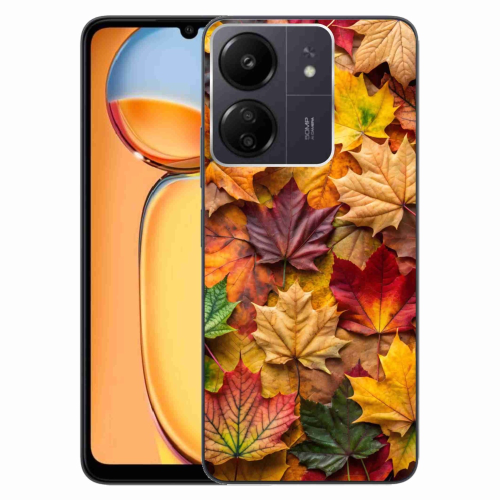 Gélový kryt mmCase na Xiaomi Poco C65/Redmi 13C - javorové listy 2