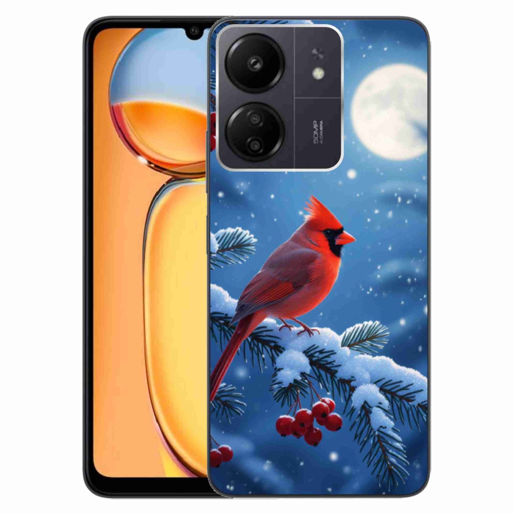 Gélový kryt mmCase na Xiaomi Poco C65/Redmi 13C - kardinál červený