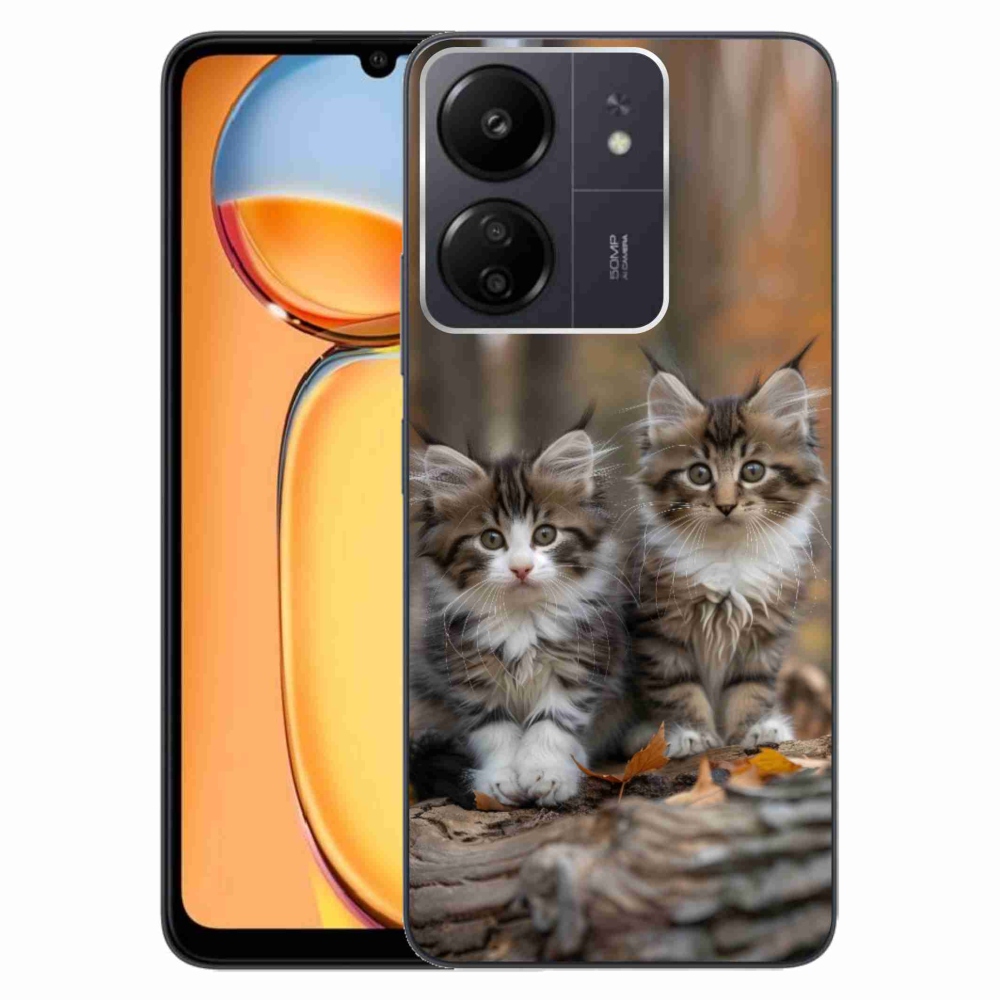 Gélový kryt mmCase na Xiaomi Poco C65/Redmi 13C - mačacie duo 3