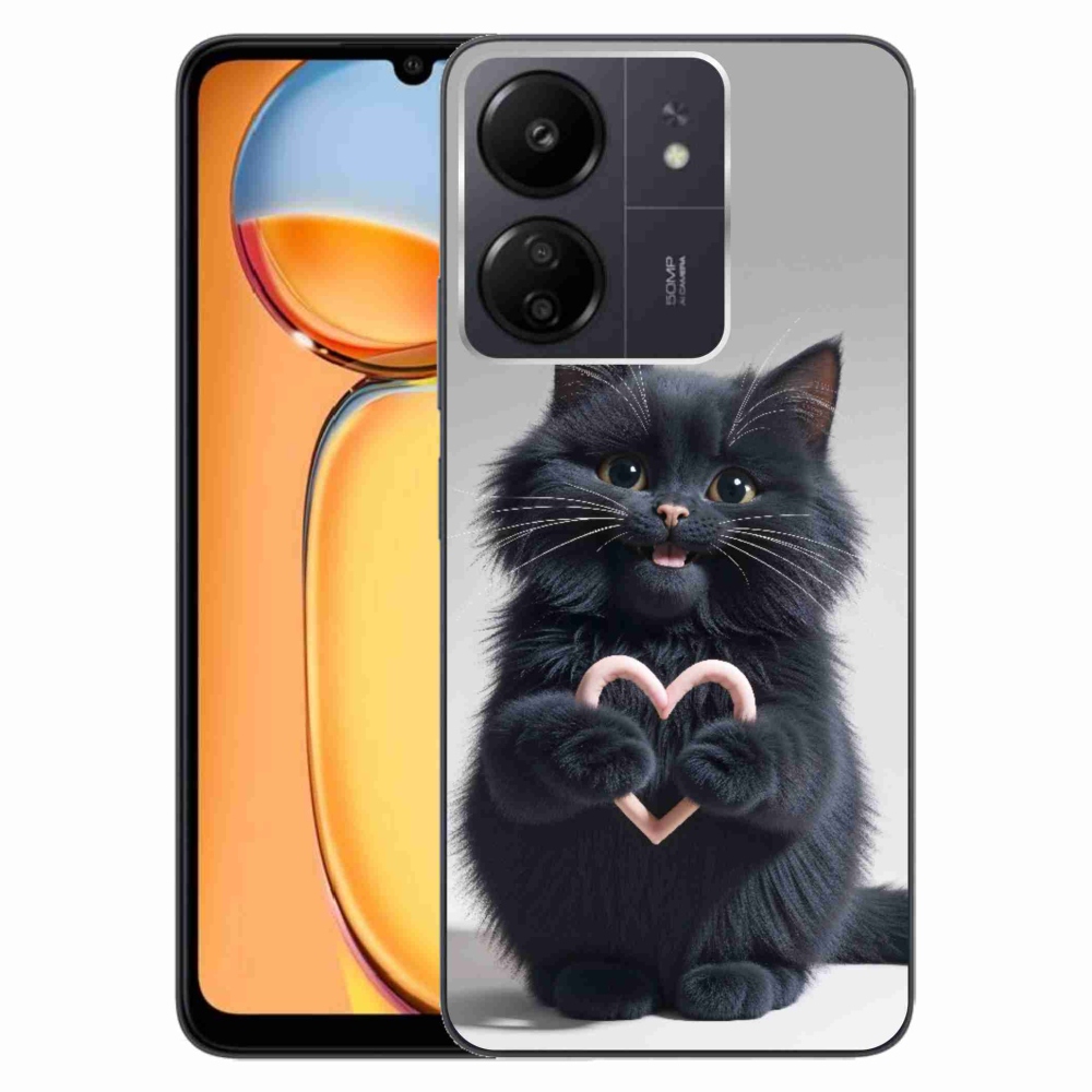 Gélový kryt mmCase na Xiaomi Poco C65/Redmi 13C - mačacia láska 3