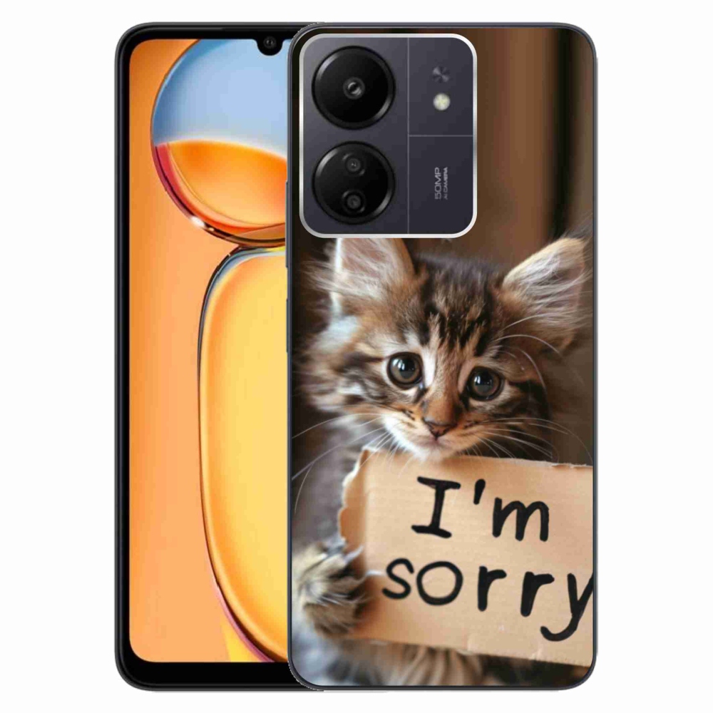 Gélový kryt mmCase na Xiaomi Poco C65/Redmi 13C - mačacie ospravedlnenie