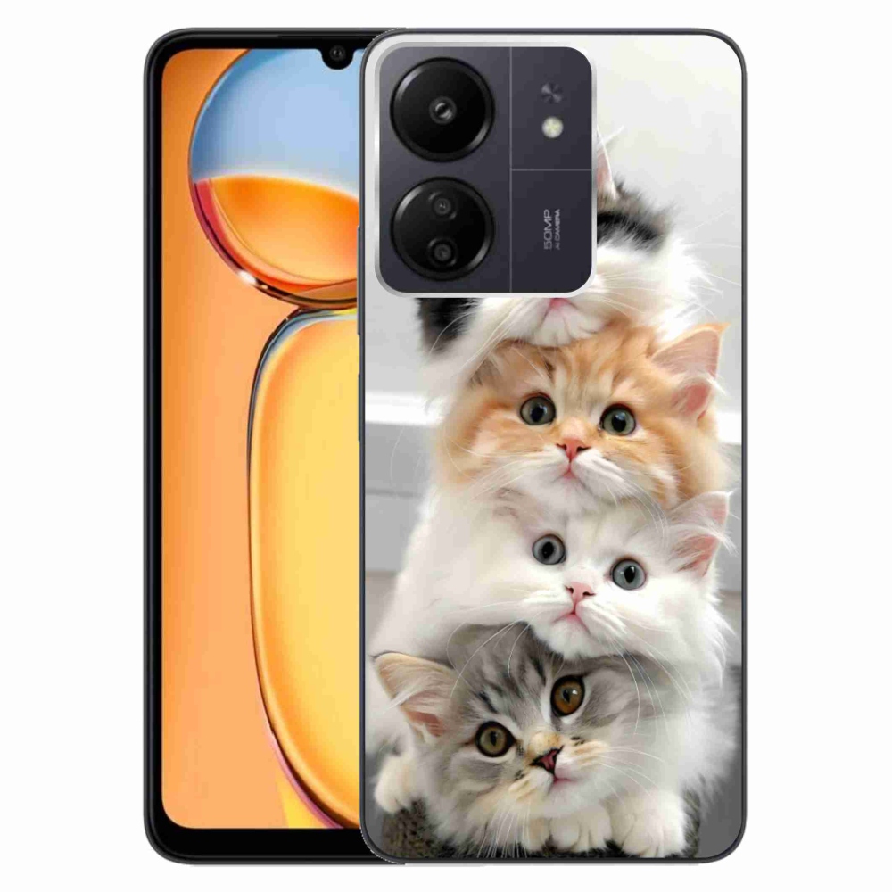Gélový kryt mmCase na Xiaomi Poco C65/Redmi 13C - mačacia partia