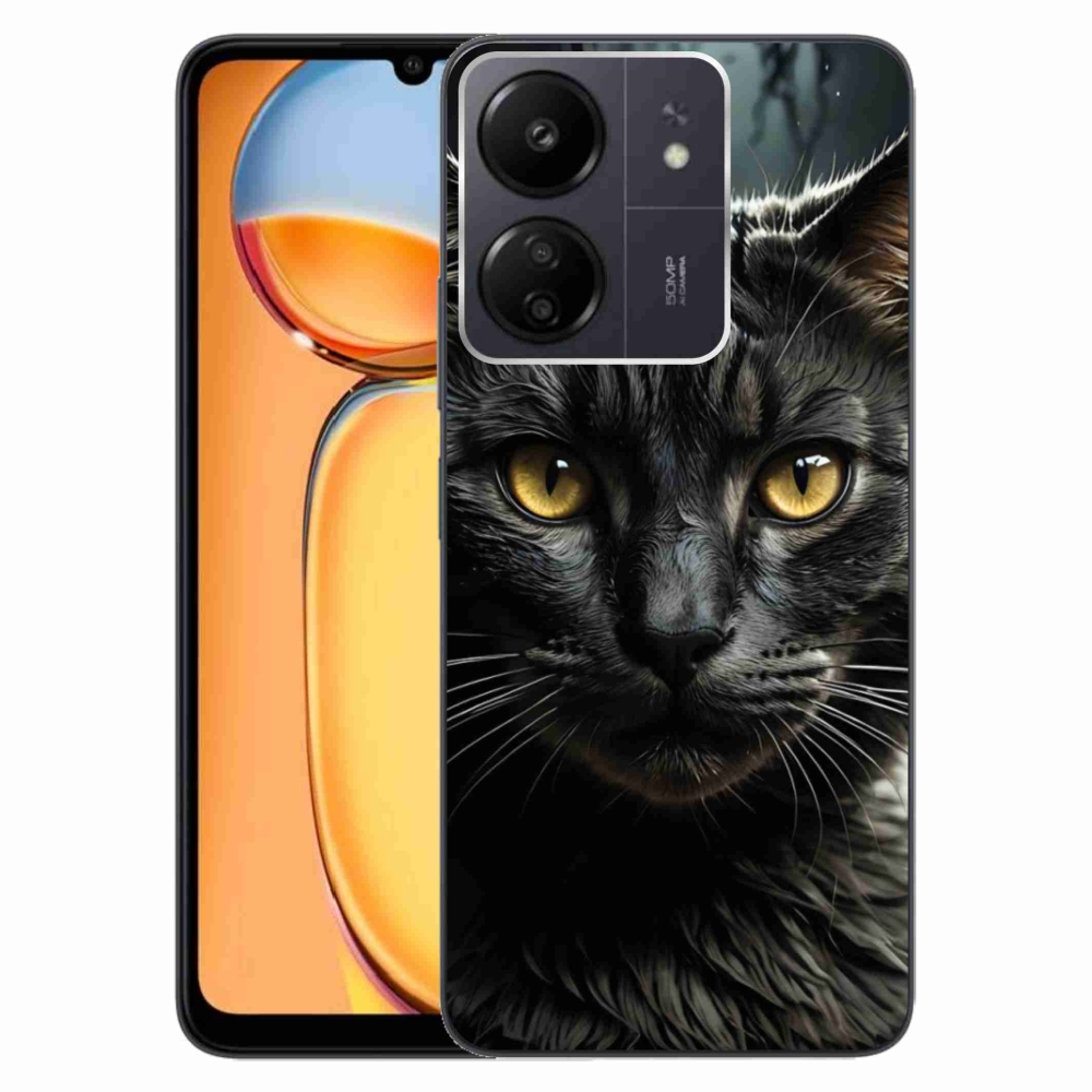 Gélový kryt mmCase na Xiaomi Poco C65/Redmi 13C - mačacie pohľad 3