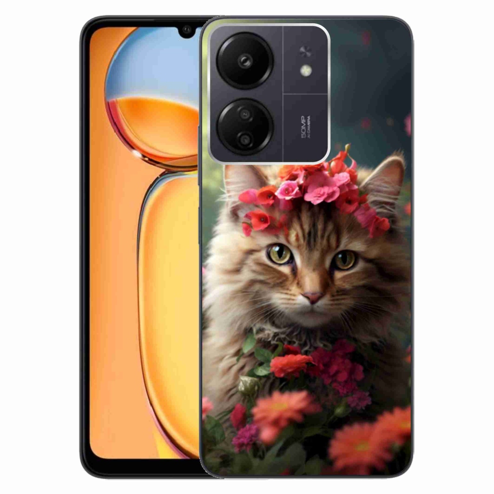 Gélový kryt mmCase na Xiaomi Poco C65/Redmi 13C - mačacia princezná