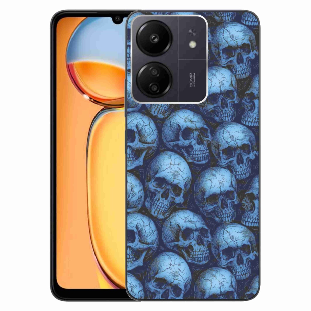 Gélový kryt mmCase na Xiaomi Poco C65/Redmi 13C - lebky