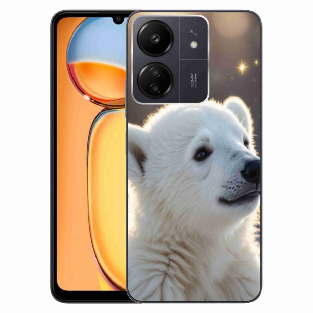 Gélový kryt mmCase na Xiaomi Poco C65/Redmi 13C - ľadový medveď