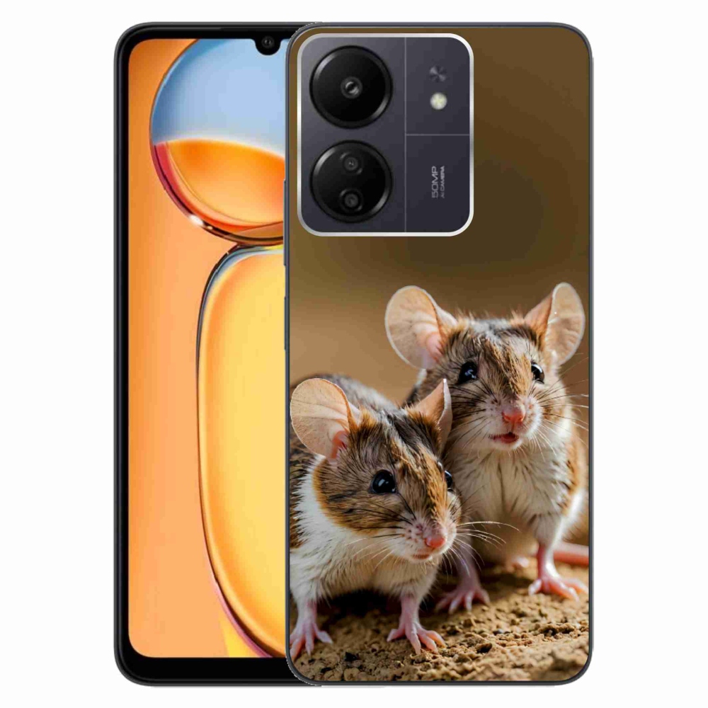Gélový kryt mmCase na Xiaomi Poco C65/Redmi 13C - myší duo