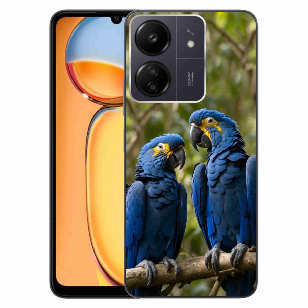 Gélový kryt mmCase na Xiaomi Poco C65/Redmi 13C - papagájové duo