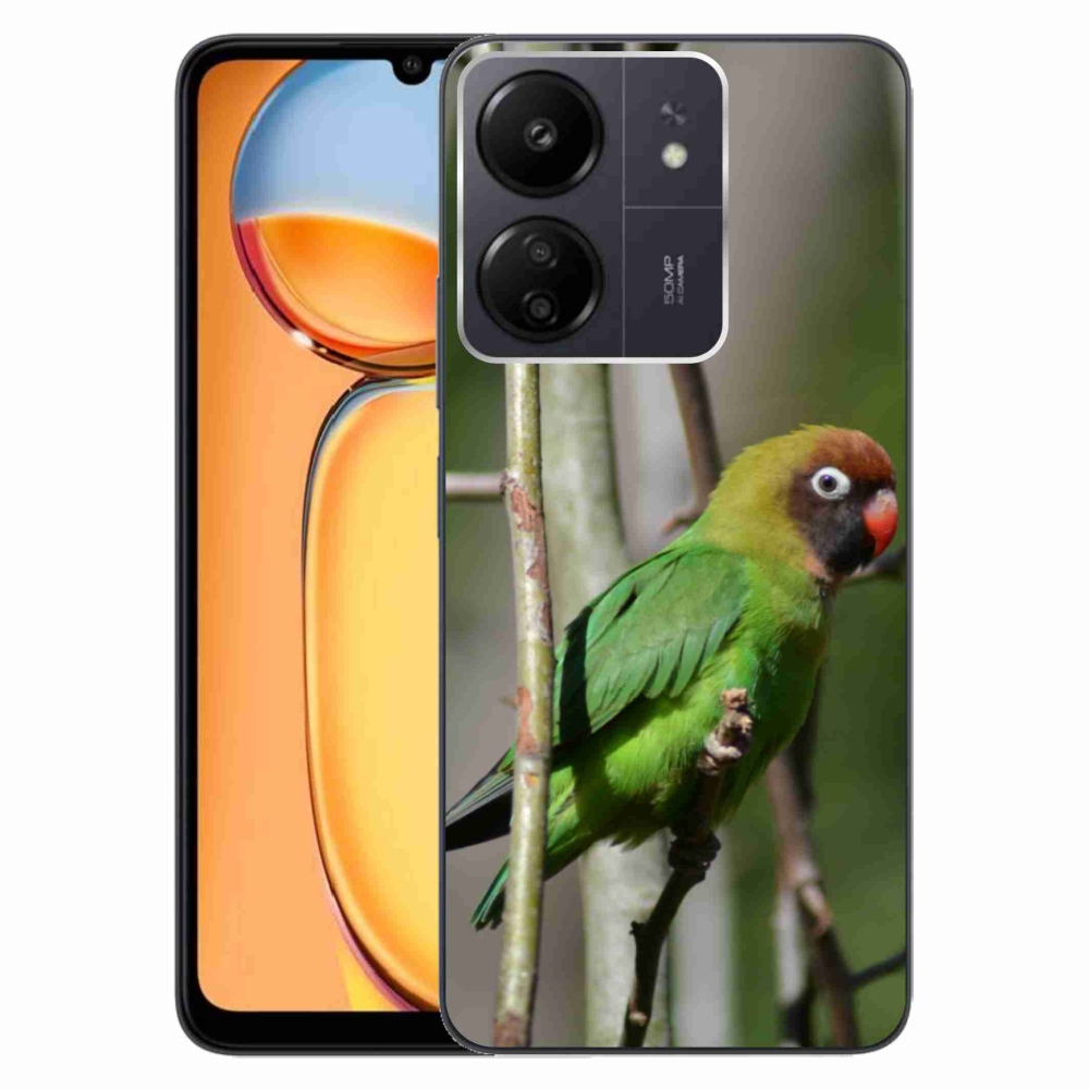 Gélový kryt mmCase na Xiaomi Poco C65/Redmi 13C - papagáj agapornis