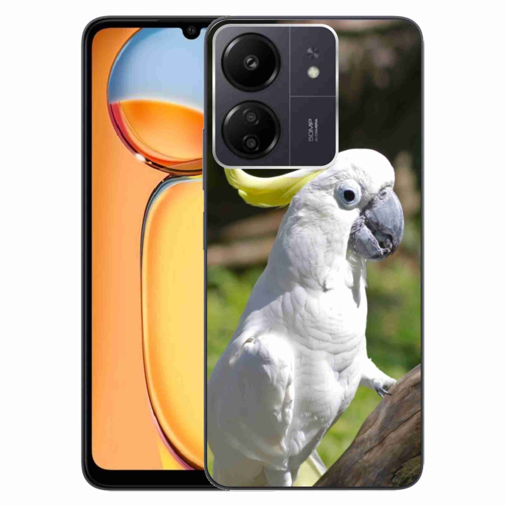 Gélový kryt mmCase na Xiaomi Poco C65/Redmi 13C - papagáj kakadu 2