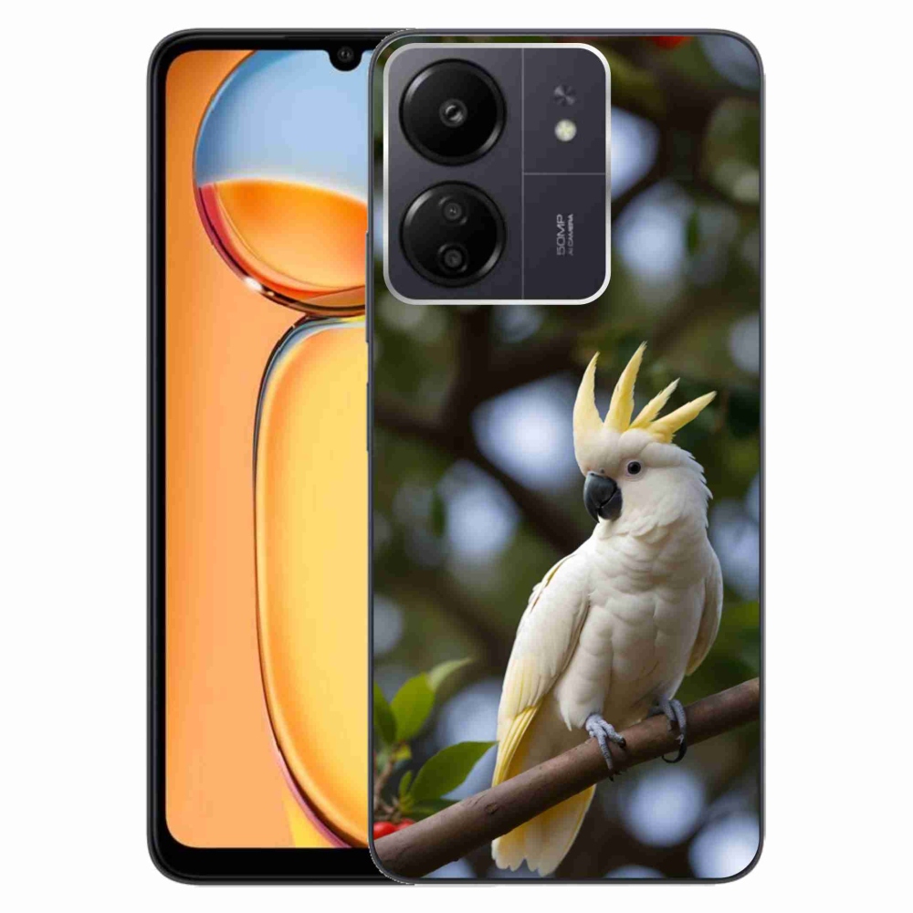 Gélový kryt mmCase na Xiaomi Poco C65/Redmi 13C - papagáj kakadu 3