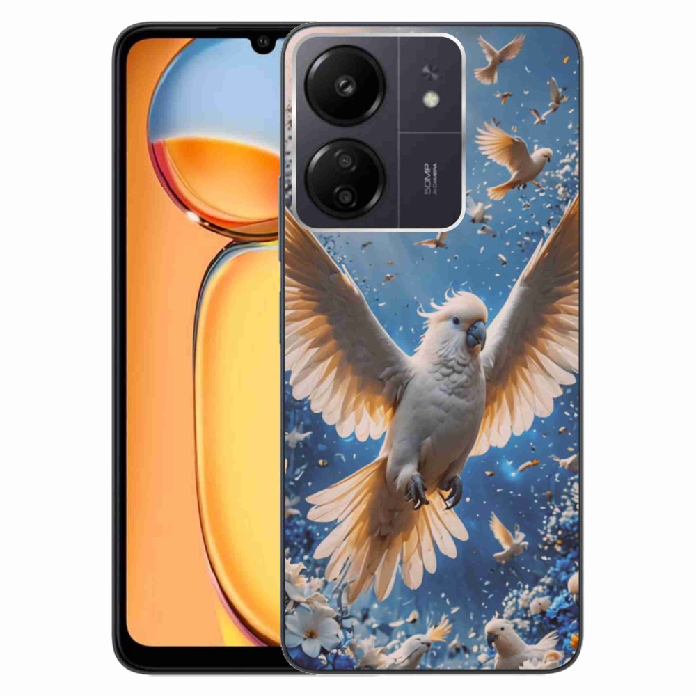 Gélový kryt mmCase na Xiaomi Poco C65/Redmi 13C - papagáj kakadu