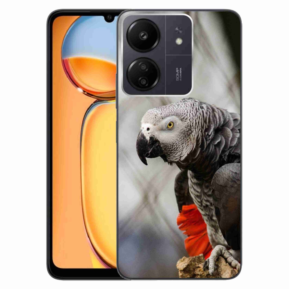 Gélový kryt mmCase na Xiaomi Poco C65/Redmi 13C - papagáj žako 3