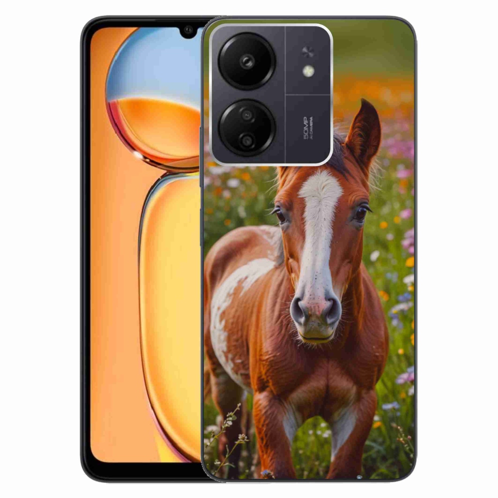 Gélový kryt mmCase na Xiaomi Poco C65/Redmi 13C - roztomilé žriebä