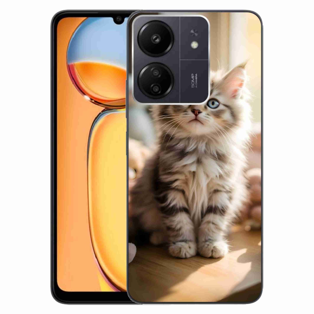 Gélový kryt mmCase na Xiaomi Poco C65/Redmi 13C - roztomilé mačiatko 10