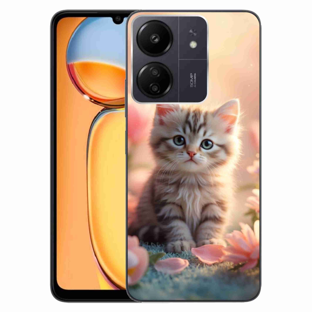 Gélový kryt mmCase na Xiaomi Poco C65/Redmi 13C - roztomilé mačiatko 8