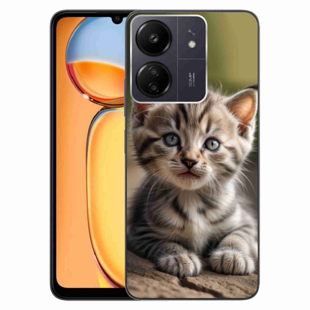 Gélový kryt mmCase na Xiaomi Poco C65/Redmi 13C - roztomilé mačiatko 9