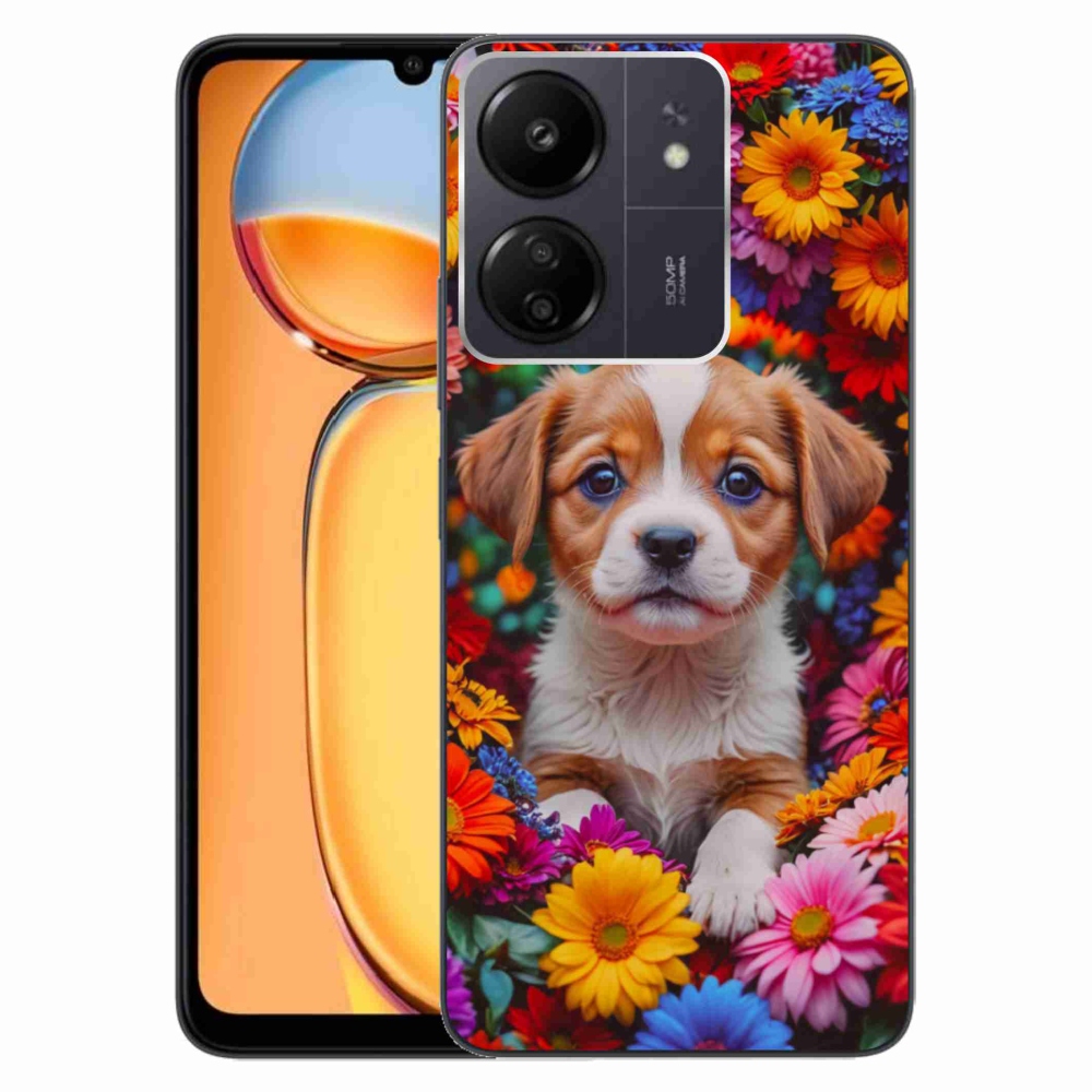 Gélový kryt mmCase na Xiaomi Poco C65/Redmi 13C - roztomilé šteňa