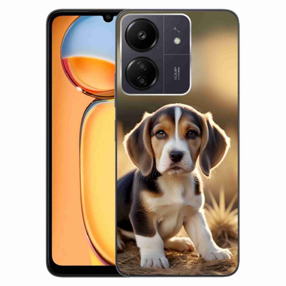Gélový kryt mmCase na Xiaomi Poco C65/Redmi 13C - roztomilý bígl