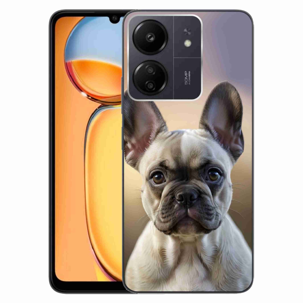 Gélový kryt mmCase na Xiaomi Poco C65/Redmi 13C - roztomilý francúzsky buldoček