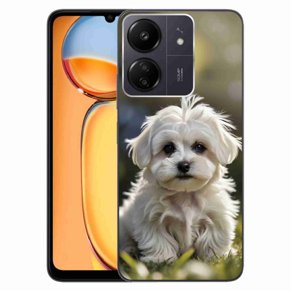 Gélový kryt mmCase na Xiaomi Poco C65/Redmi 13C - roztomilý maltézsky psík