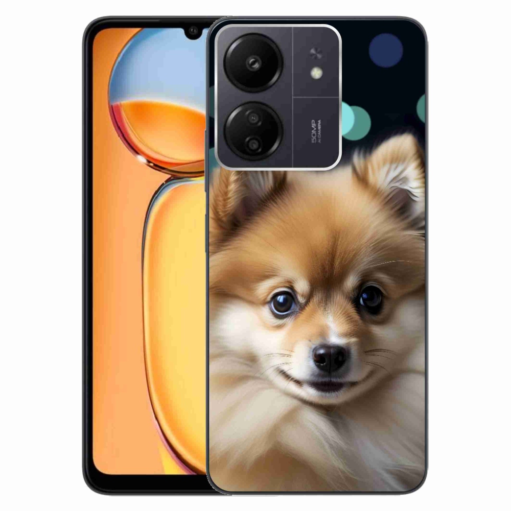 Gélový kryt mmCase na Xiaomi Poco C65/Redmi 13C - roztomilý pomeranian