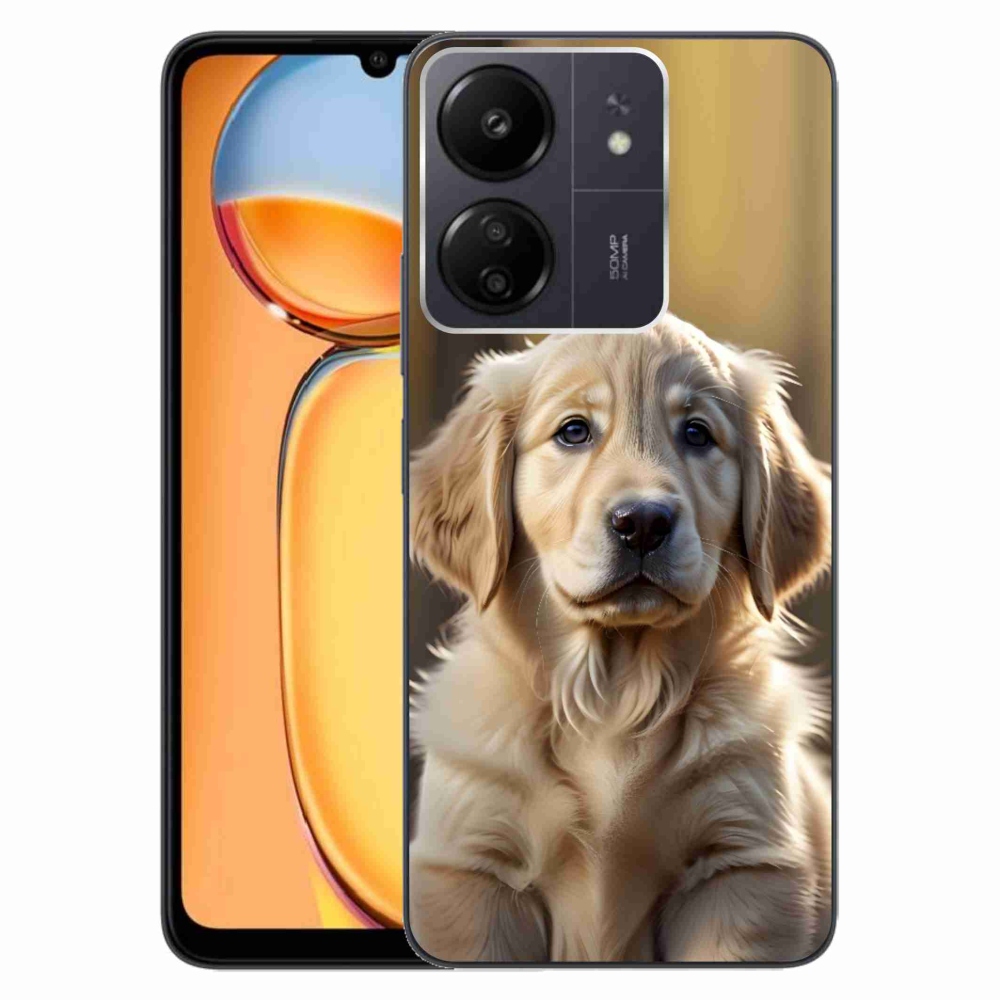 Gélový kryt mmCase na Xiaomi Poco C65/Redmi 13C - roztomilý zlatý retriever