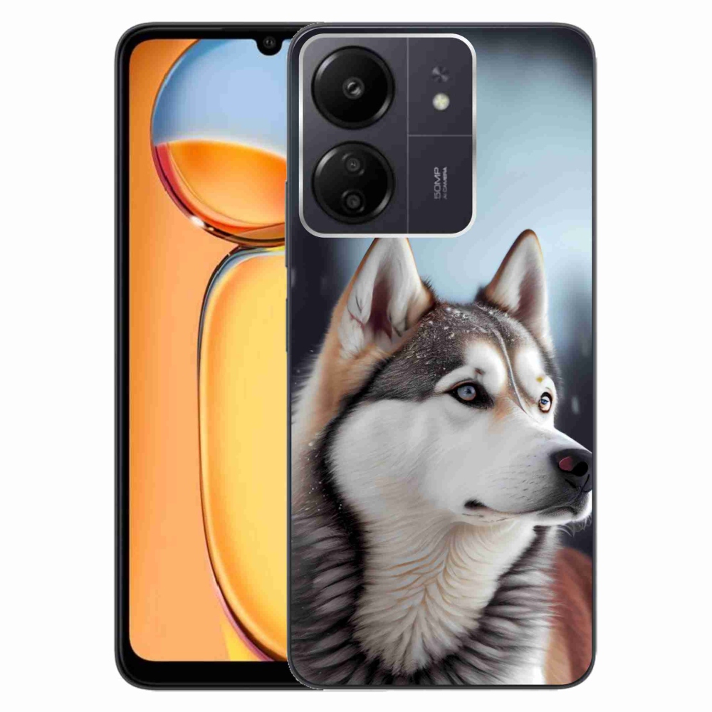 Gélový kryt mmCase na Xiaomi Poco C65/Redmi 13C - sibírsky husky