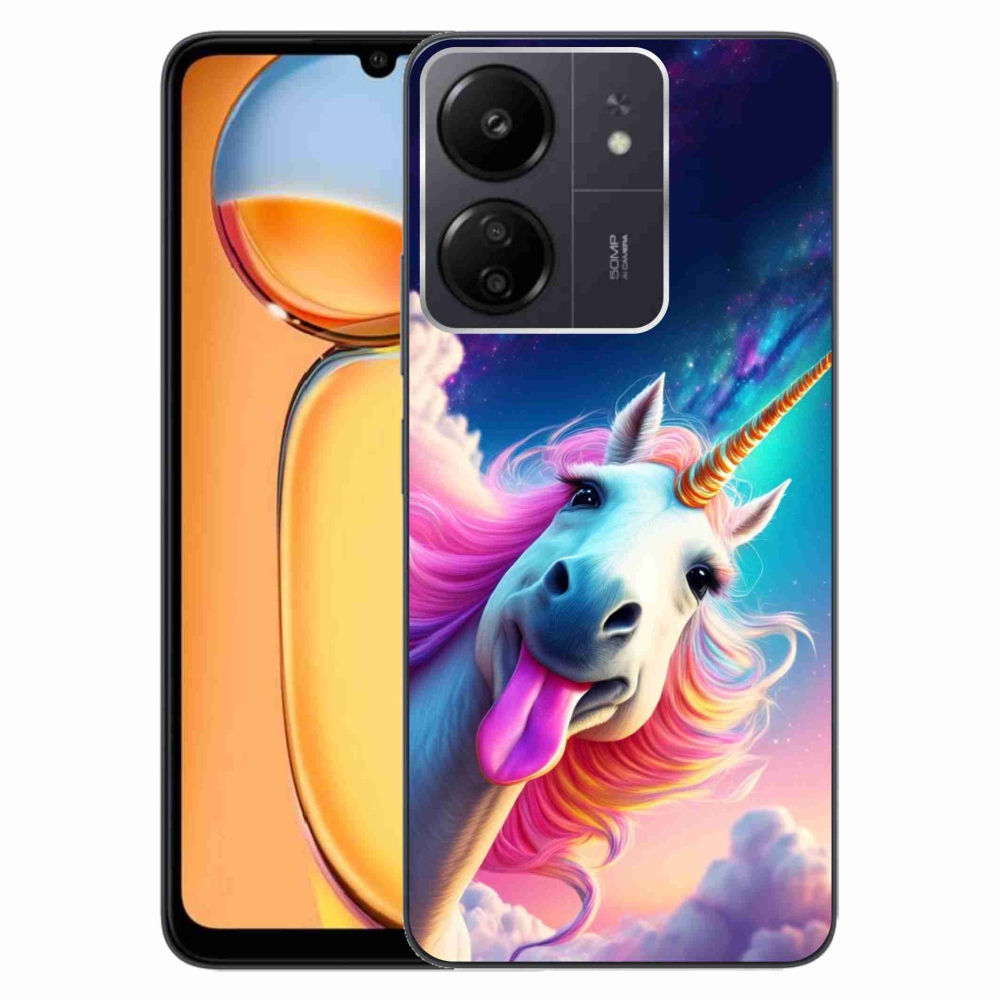 Gélový kryt mmCase na Xiaomi Poco C65/Redmi 13C - šialený jednorožec