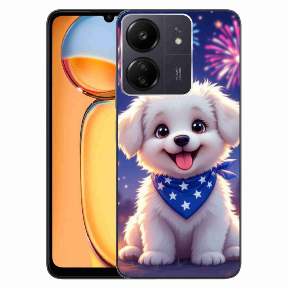 Gélový kryt mmCase na Xiaomi Poco C65/Redmi 13C - slávnostné šteňa