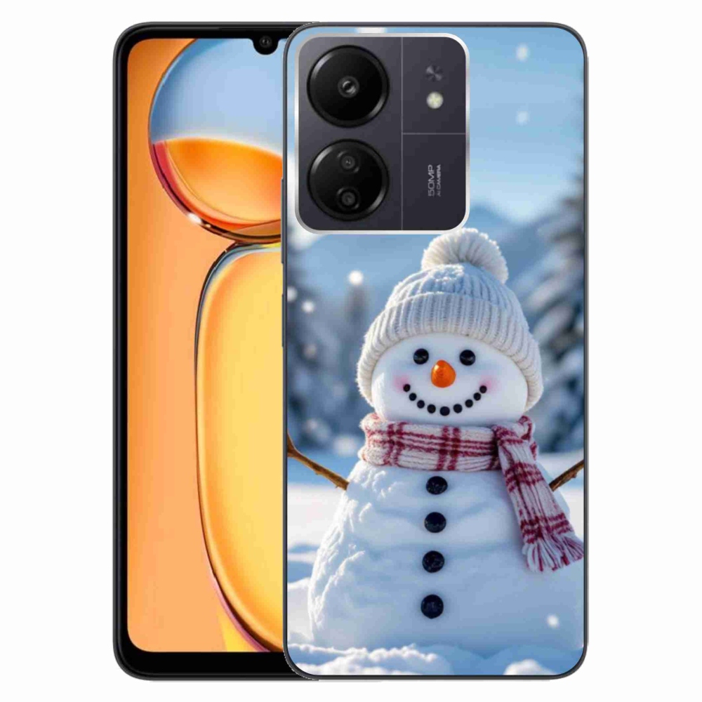 Gélový kryt mmCase na Xiaomi Poco C65/Redmi 13C - snehuliak 3