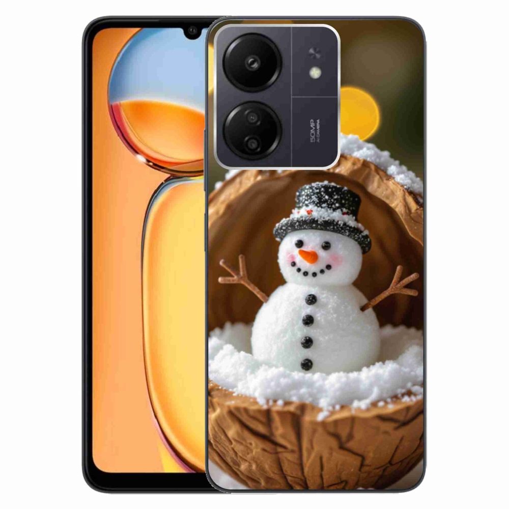 Gélový kryt mmCase na Xiaomi Poco C65/Redmi 13C - snehuliak 4