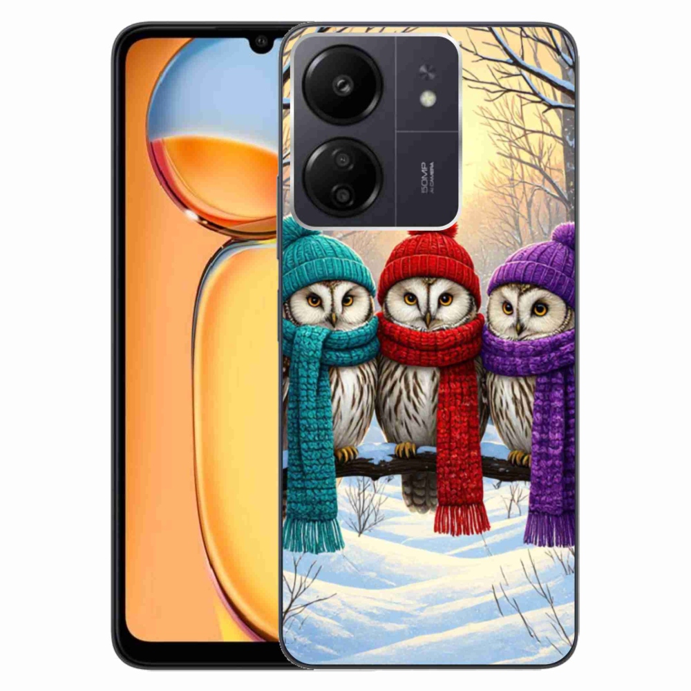 Gélový kryt mmCase na Xiaomi Poco C65/Redmi 13C - soví priatelia