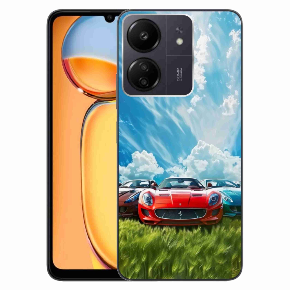 Gélový kryt mmCase na Xiaomi Poco C65/Redmi 13C - športové vozidlá