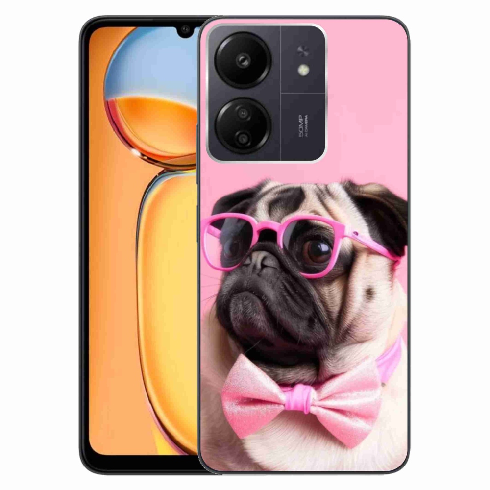 Gélový kryt mmCase na Xiaomi Poco C65/Redmi 13C - štýlový mops