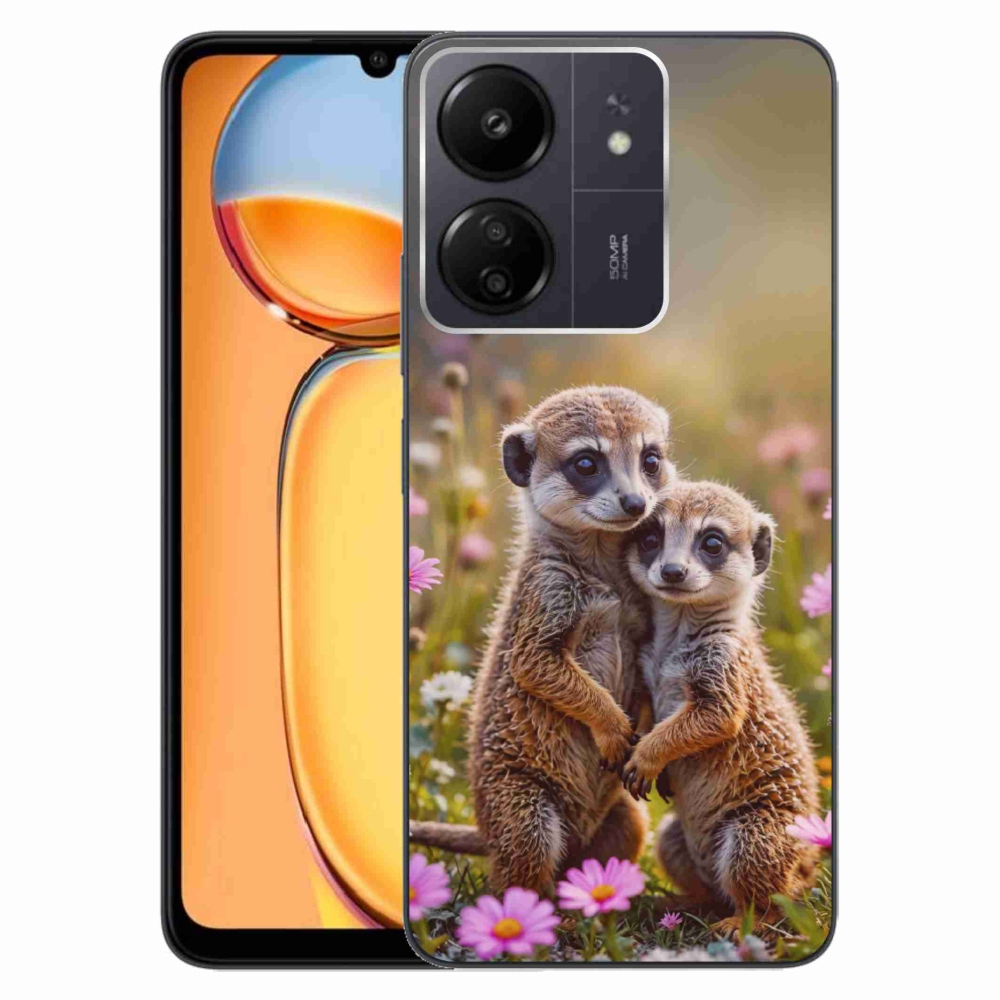 Gélový kryt mmCase na Xiaomi Poco C65/Redmi 13C - surikatí duo