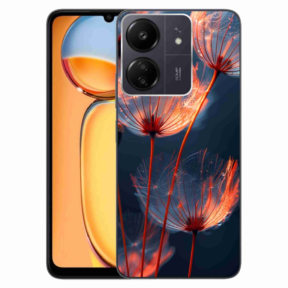 Gélový kryt mmCase na Xiaomi Poco C65/Redmi 13C - svetielkujúce páperie