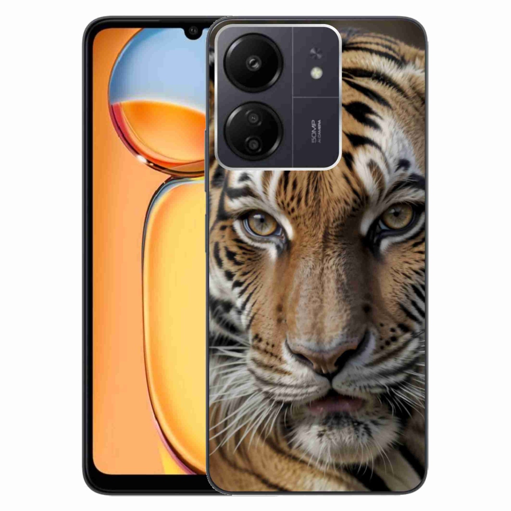 Gélový kryt mmCase na Xiaomi Poco C65/Redmi 13C - tigrie pohľad