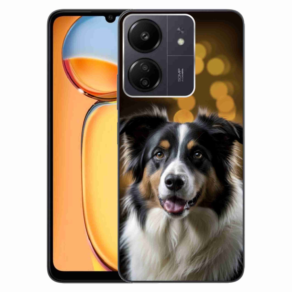 Gélový kryt mmCase na Xiaomi Poco C65/Redmi 13C - usmievavý austrálsky ovčiak