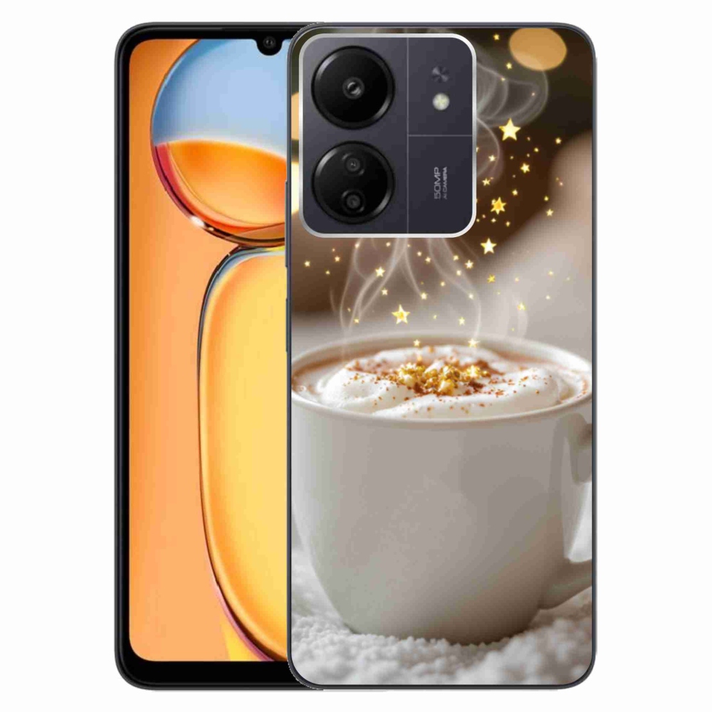 Gélový kryt mmCase na Xiaomi Poco C65/Redmi 13C - vianočný horúci nápoj