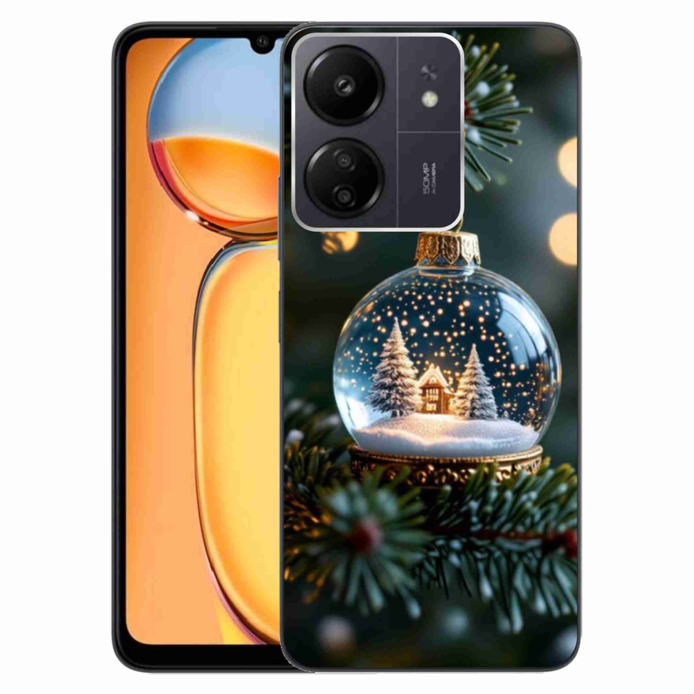 Gélový kryt mmCase na Xiaomi Poco C65/Redmi 13C - vianočné gule 2