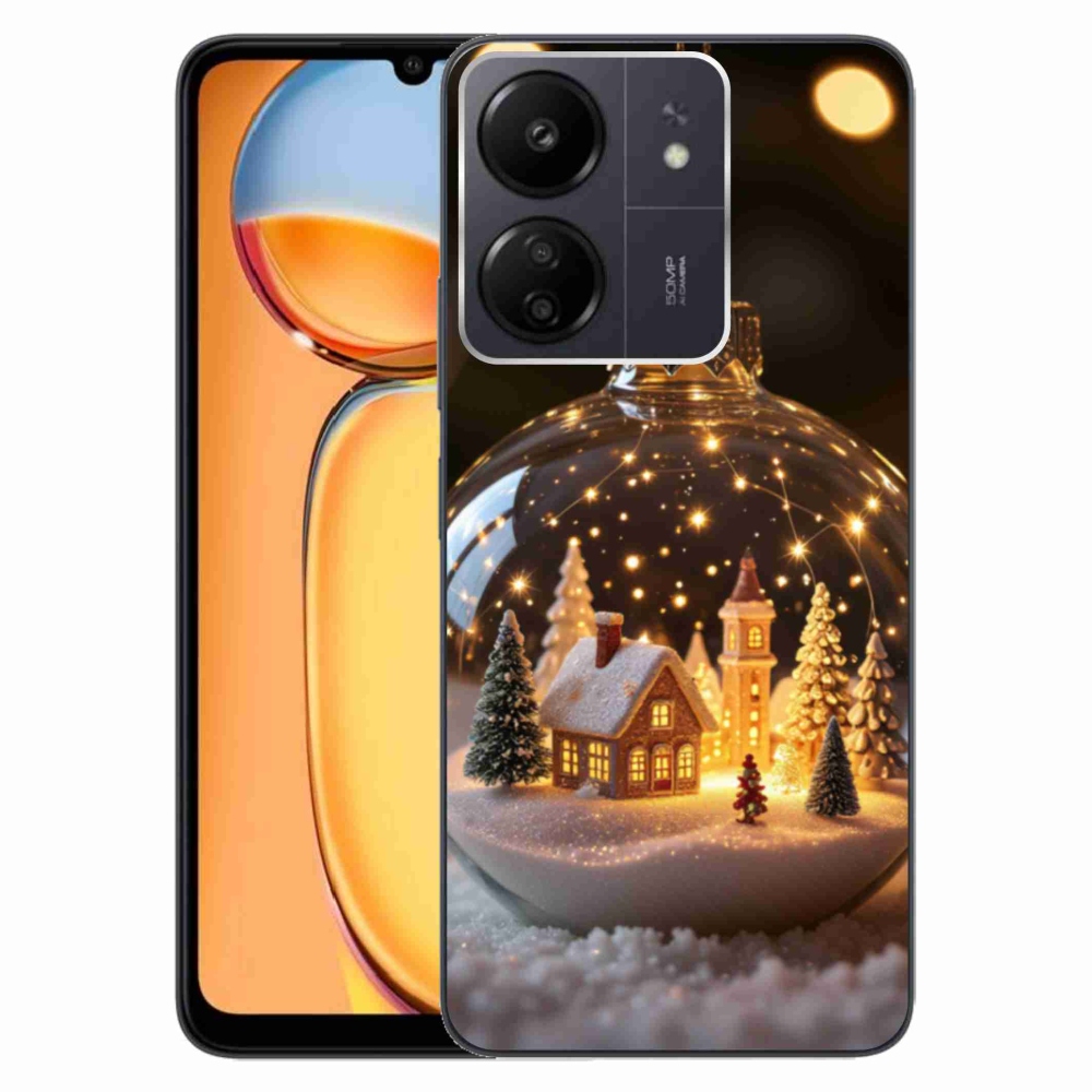 Gélový kryt mmCase na Xiaomi Poco C65/Redmi 13C - vianočné gule 3