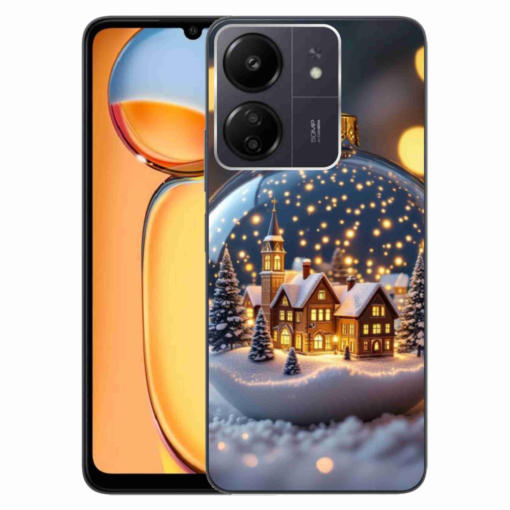 Gélový kryt mmCase na Xiaomi Poco C65/Redmi 13C - vianočné gule 4