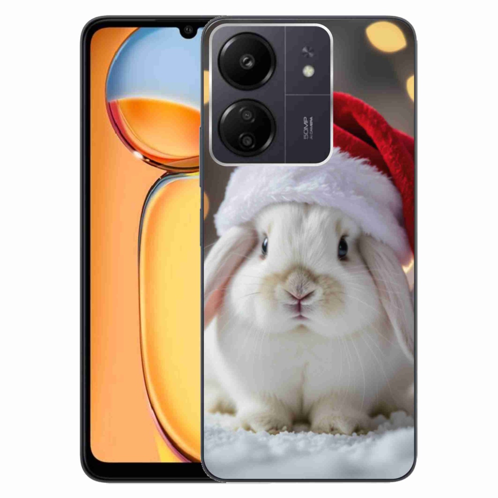 Gélový kryt mmCase na Xiaomi Poco C65/Redmi 13C - vianočný králik