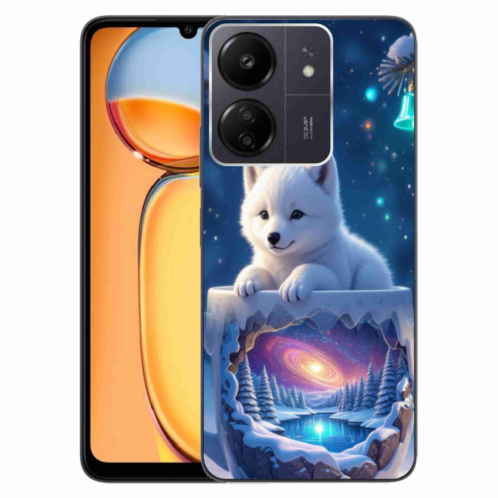 Gélový kryt mmCase na Xiaomi Poco C65/Redmi 13C - vianočné šteňa