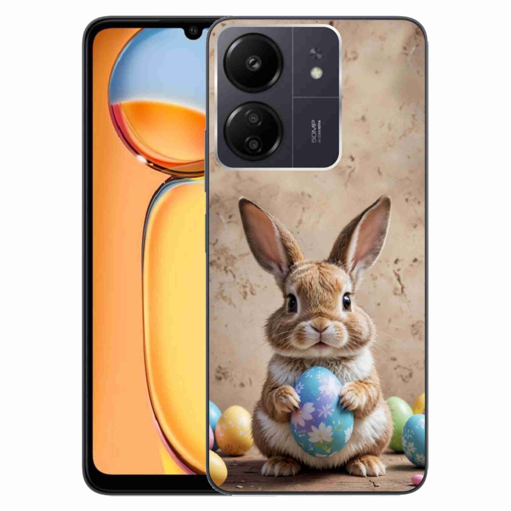 Gélový kryt mmCase na Xiaomi Poco C65/Redmi 13C - veľkonočný zajačik