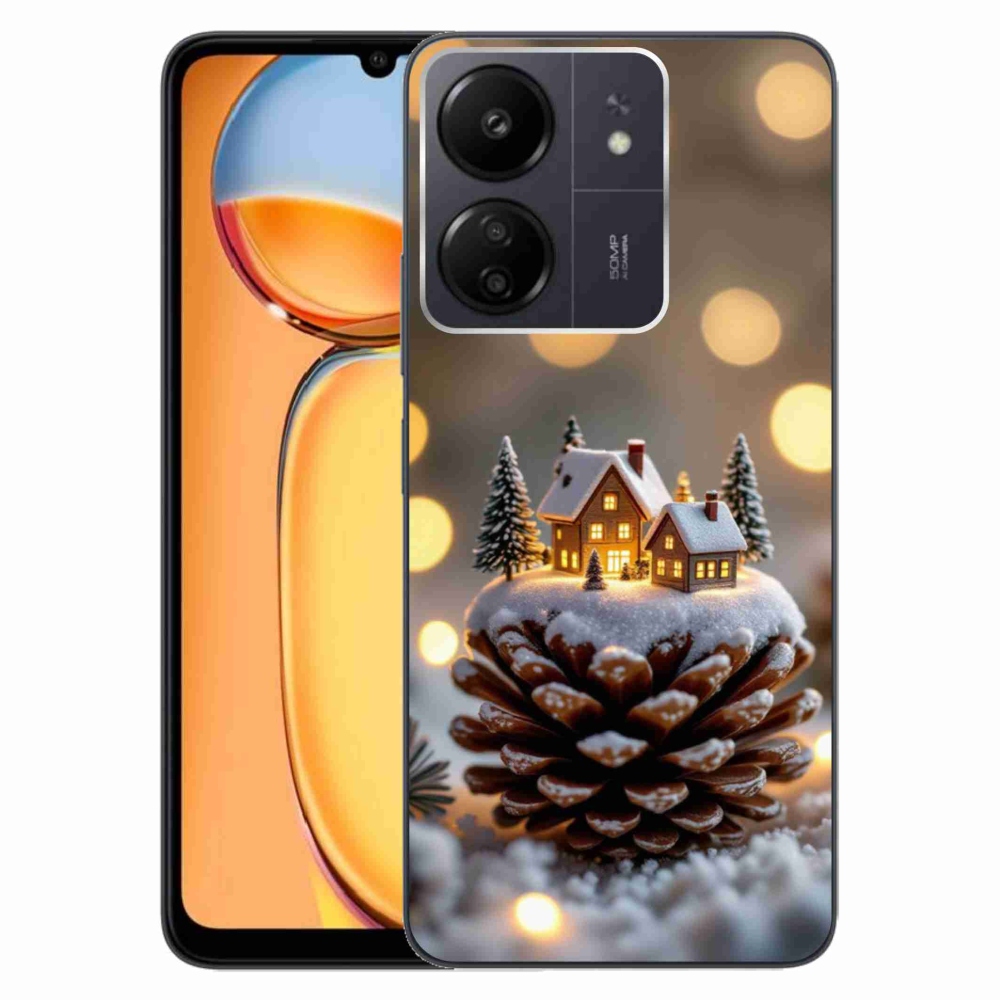 Gélový kryt mmCase na Xiaomi Poco C65/Redmi 13C - zimná dedinka